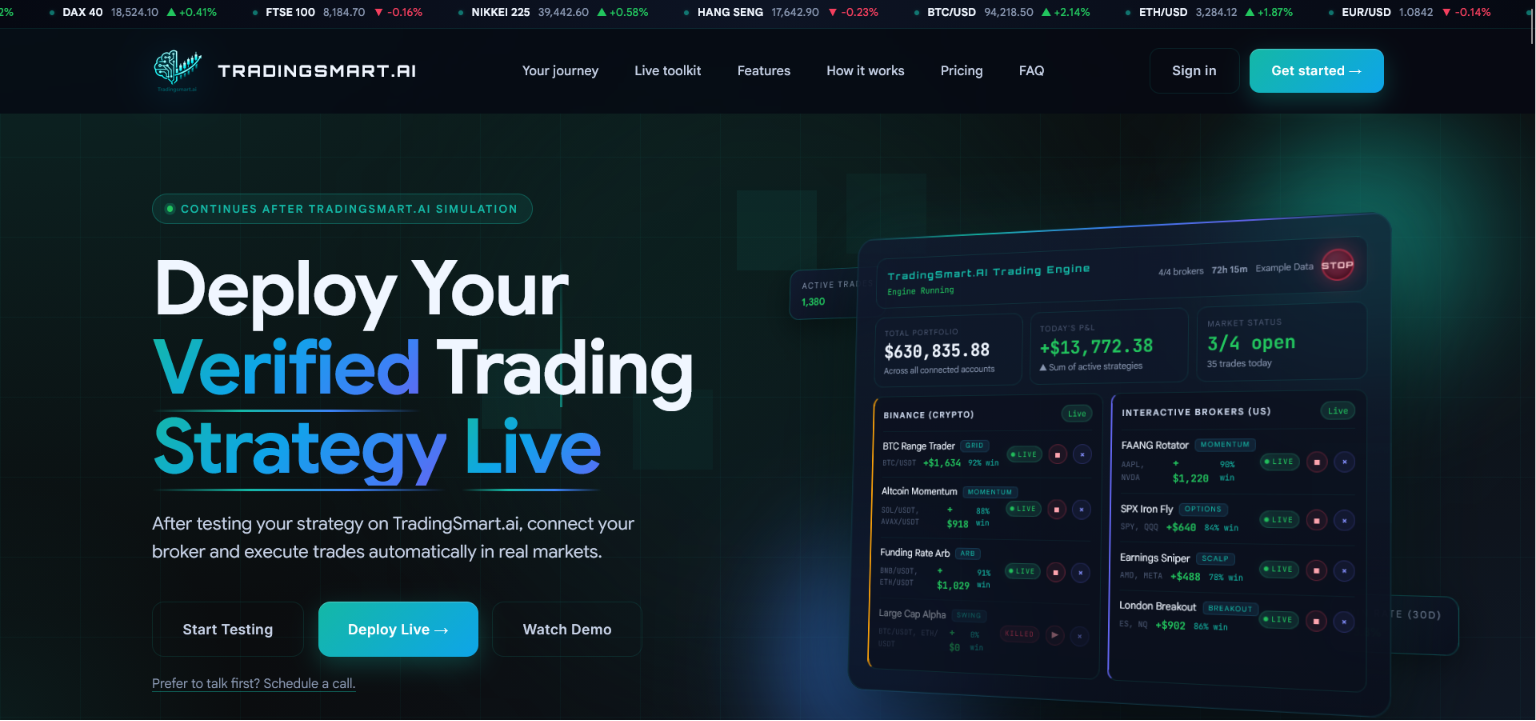 Algo Trading - TradingSmart AI